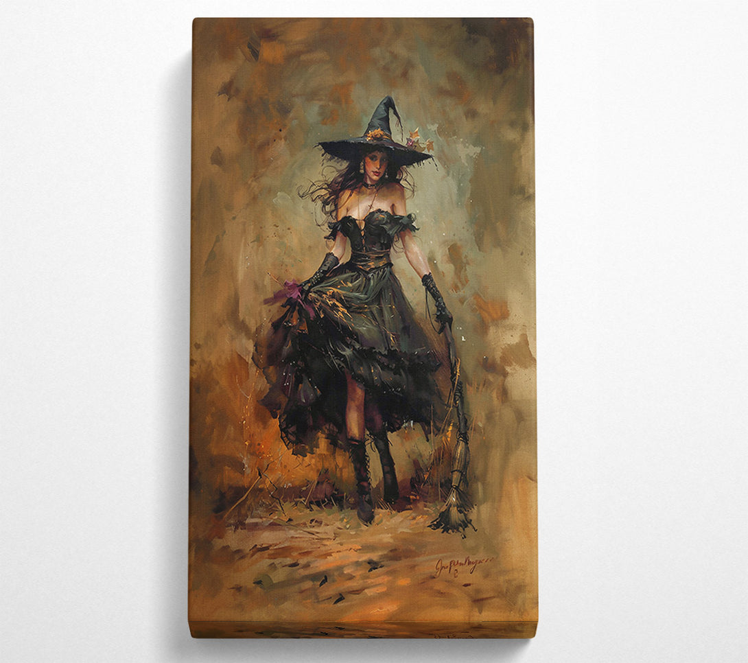  A Canvas Print of Ochre Witch'S Departure Canvas Art