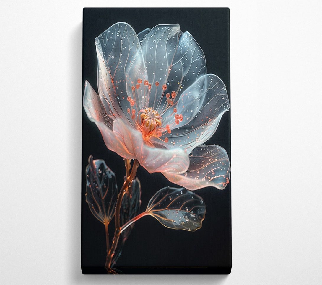  A Canvas Print of Glass Flower Canvas Art
