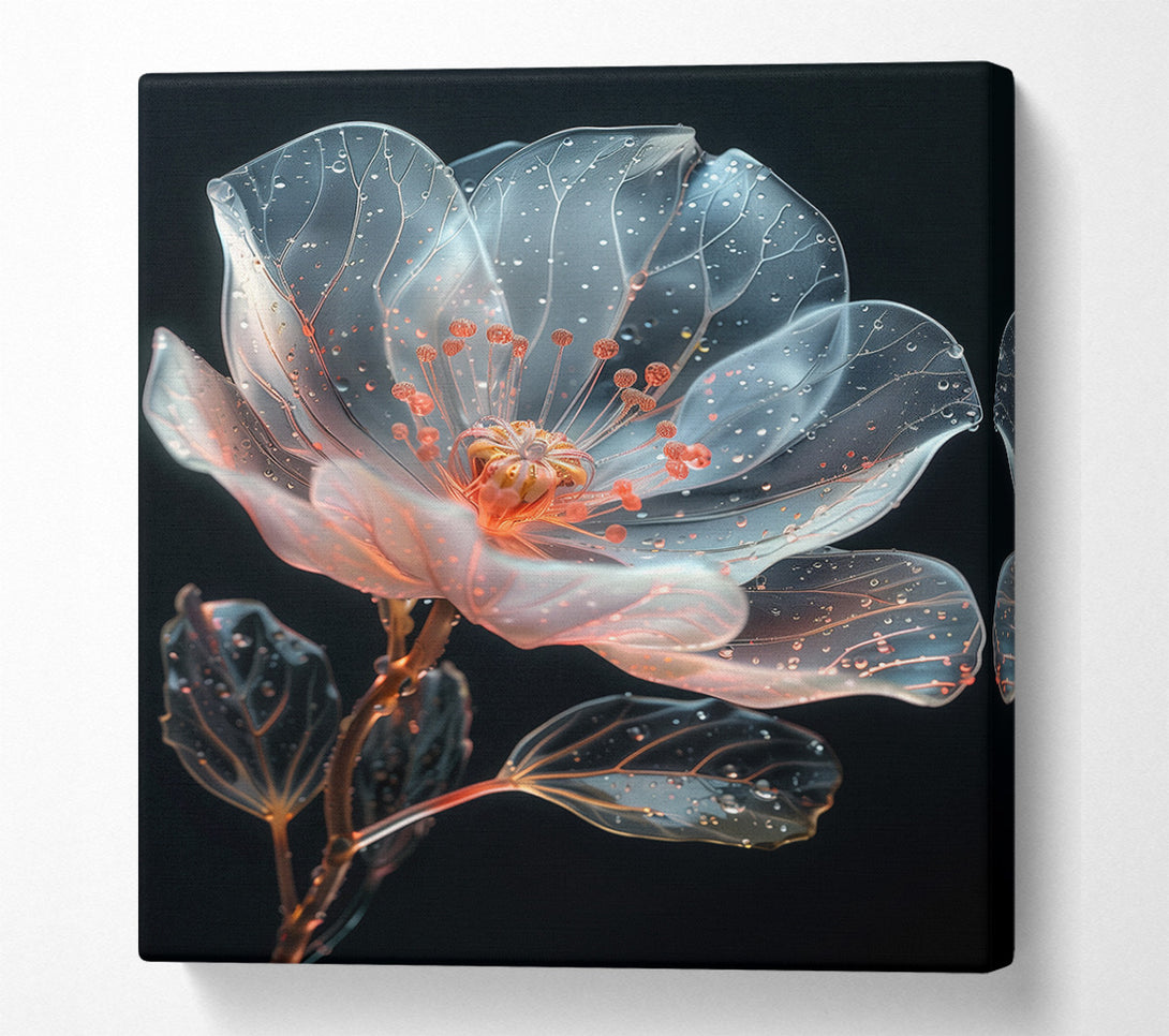  A Canvas Print of Glass Flower Canvas Art