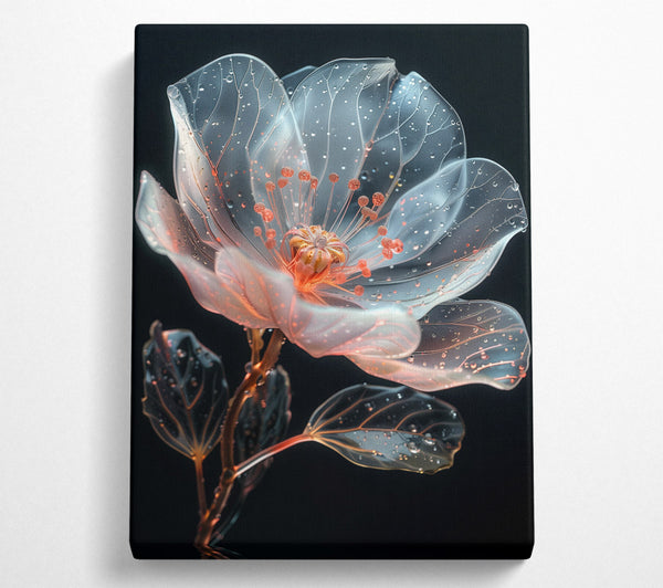  A Canvas Print of Glass Flower Canvas Art
