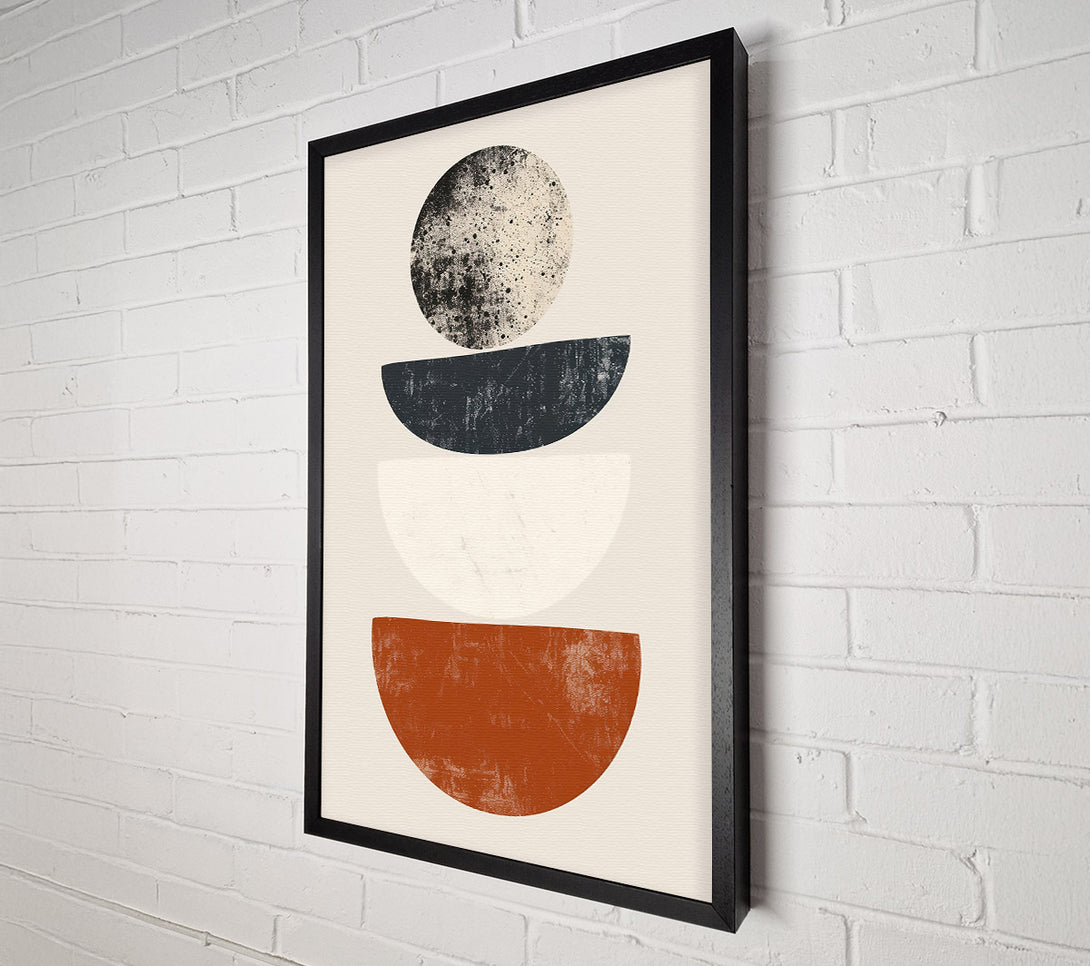  A Canvas Print of Terracotta Balanced Forms Canvas Print