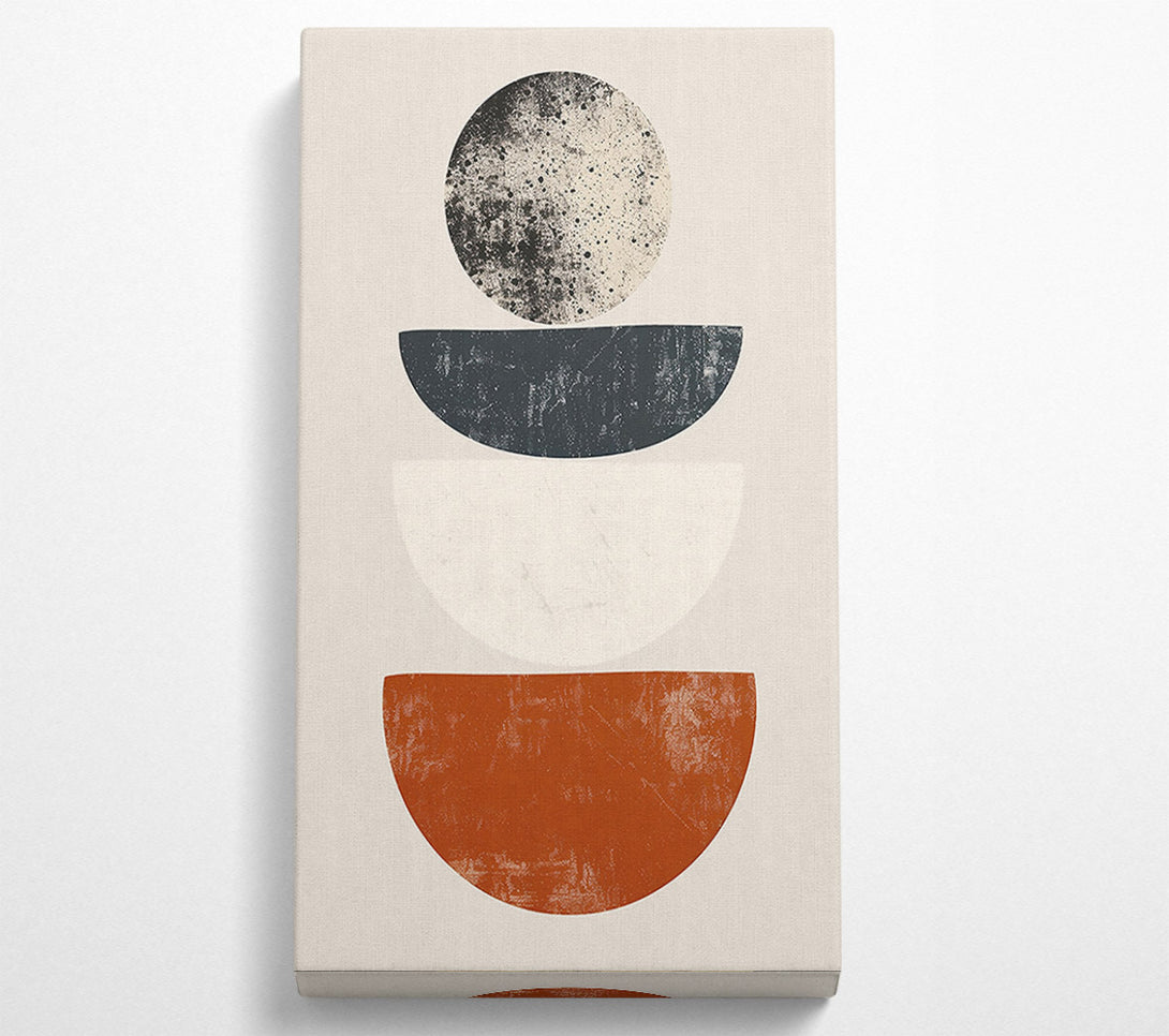  A Canvas Print of Terracotta Balanced Forms Canvas Print