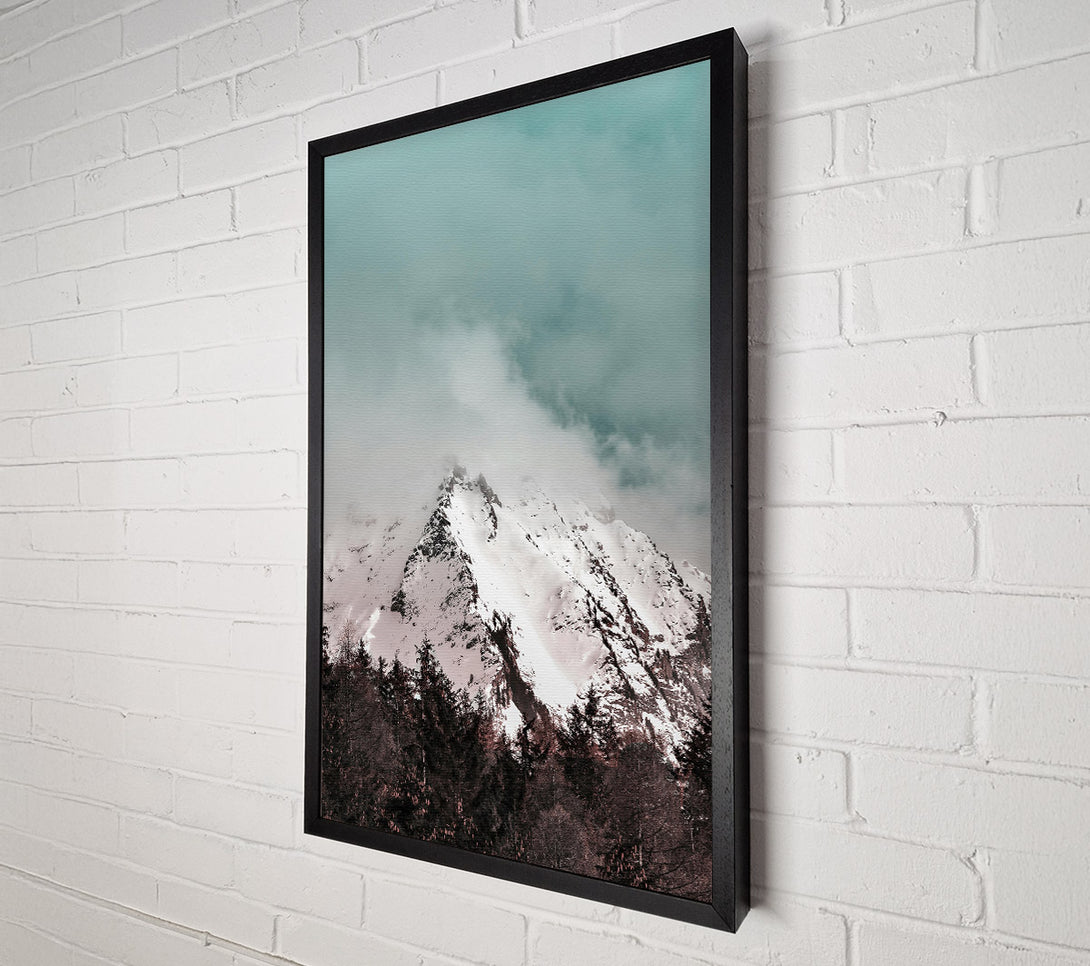  A Canvas Print of Pale Blue Mountain Peak Canvas Print