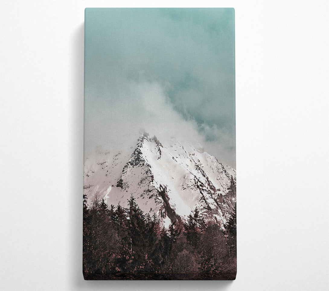  A Canvas Print of Pale Blue Mountain Peak Canvas Print
