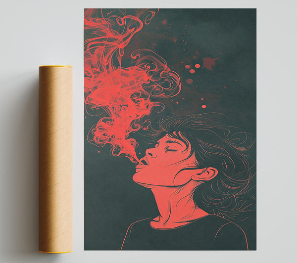 Crimson Smoke Dream Poster