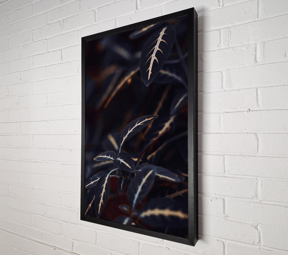  A Canvas Print of Silver Veined Darkness Canvas Wall Art