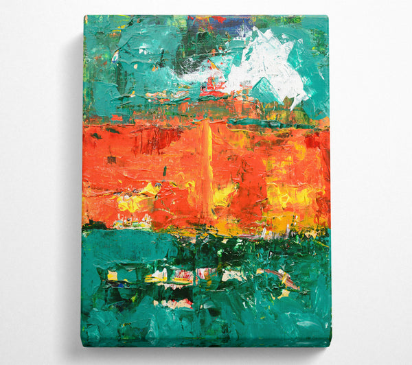  A Canvas Print of Emerald Fire Sky Canvas Art