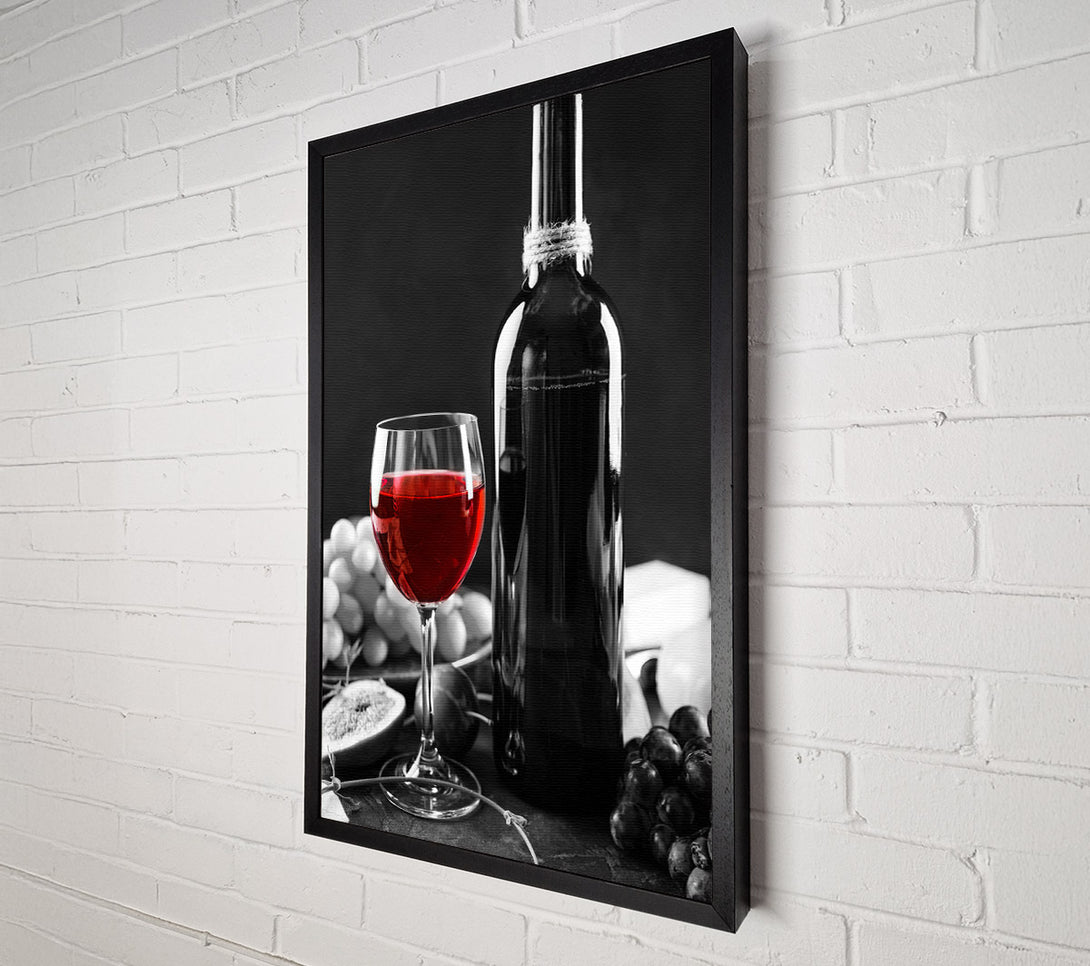  A Canvas Print of Glass Of Wine Canvas Wall Art
