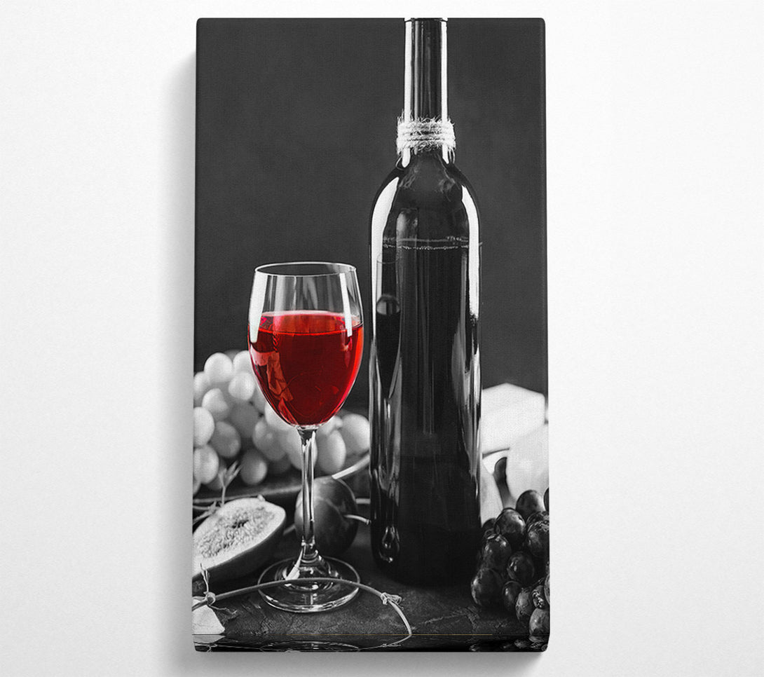  A Canvas Print of Glass Of Wine Canvas Wall Art
