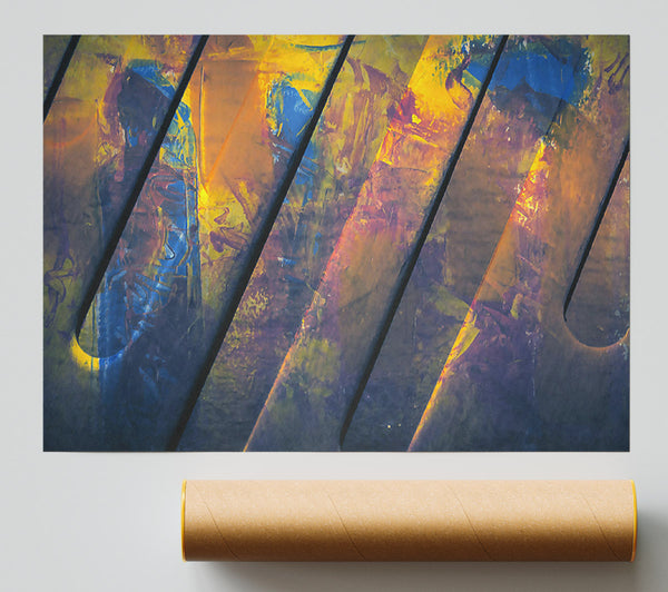 Golden Hues Of Blue Giclee Print
