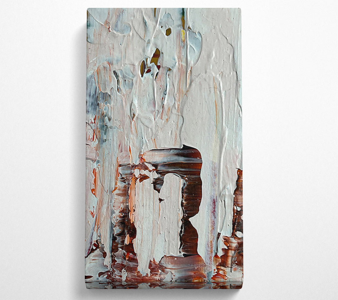  A Canvas Print of White Abstract Flows Canvas Print
