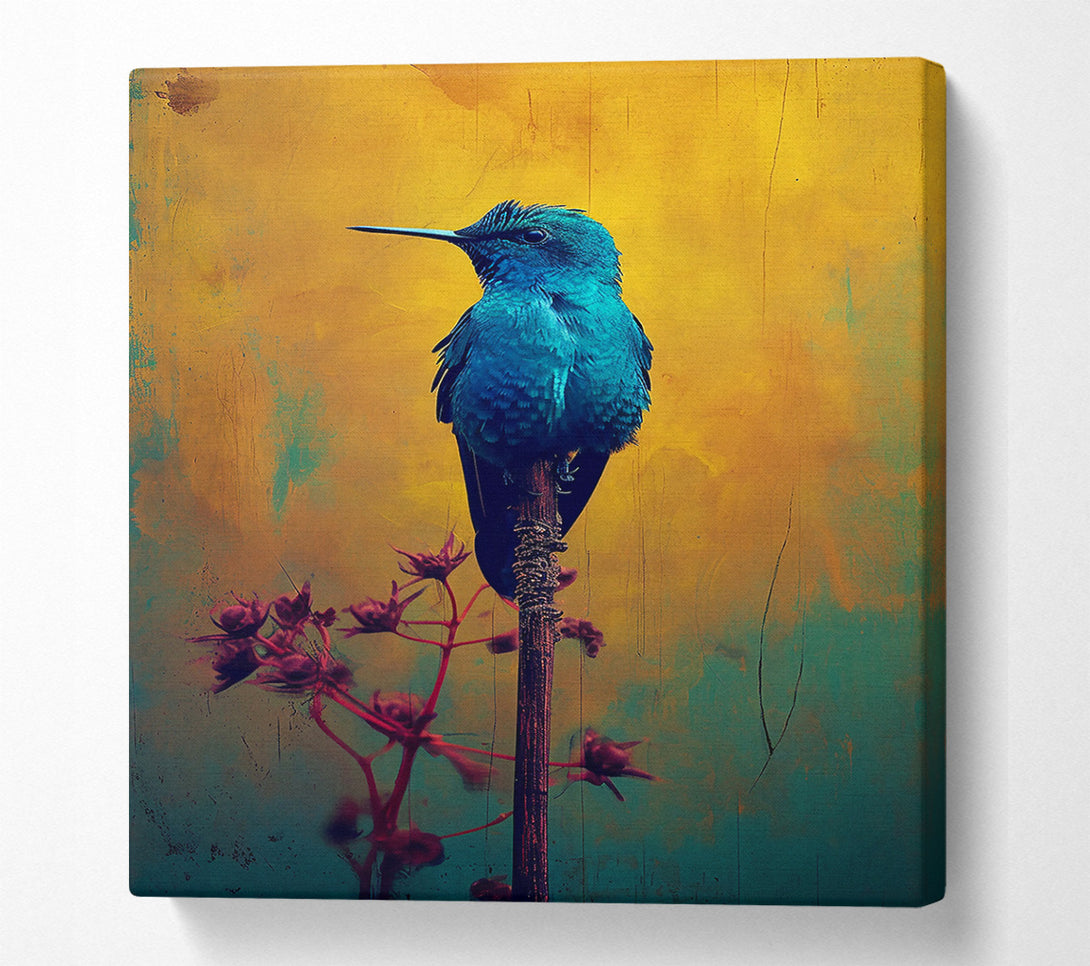  A Canvas Print of Azure Hummingbird Dream Canvas Print