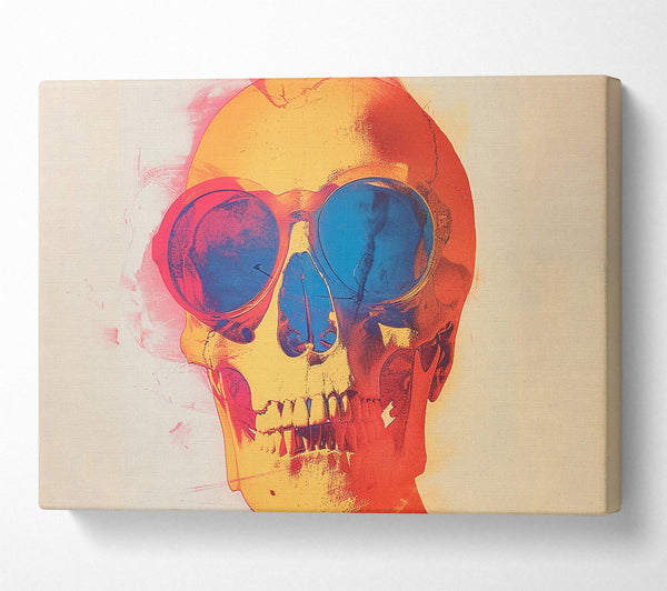  A Canvas Print of Glasses Skull Canvas Art