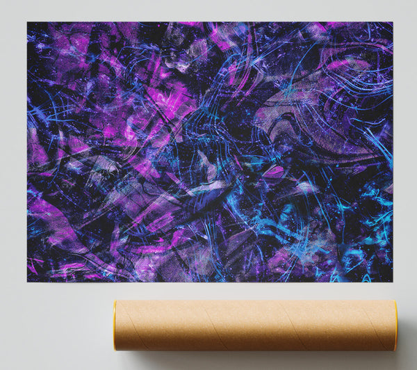 Purple Cosmic Dance Giclee Print