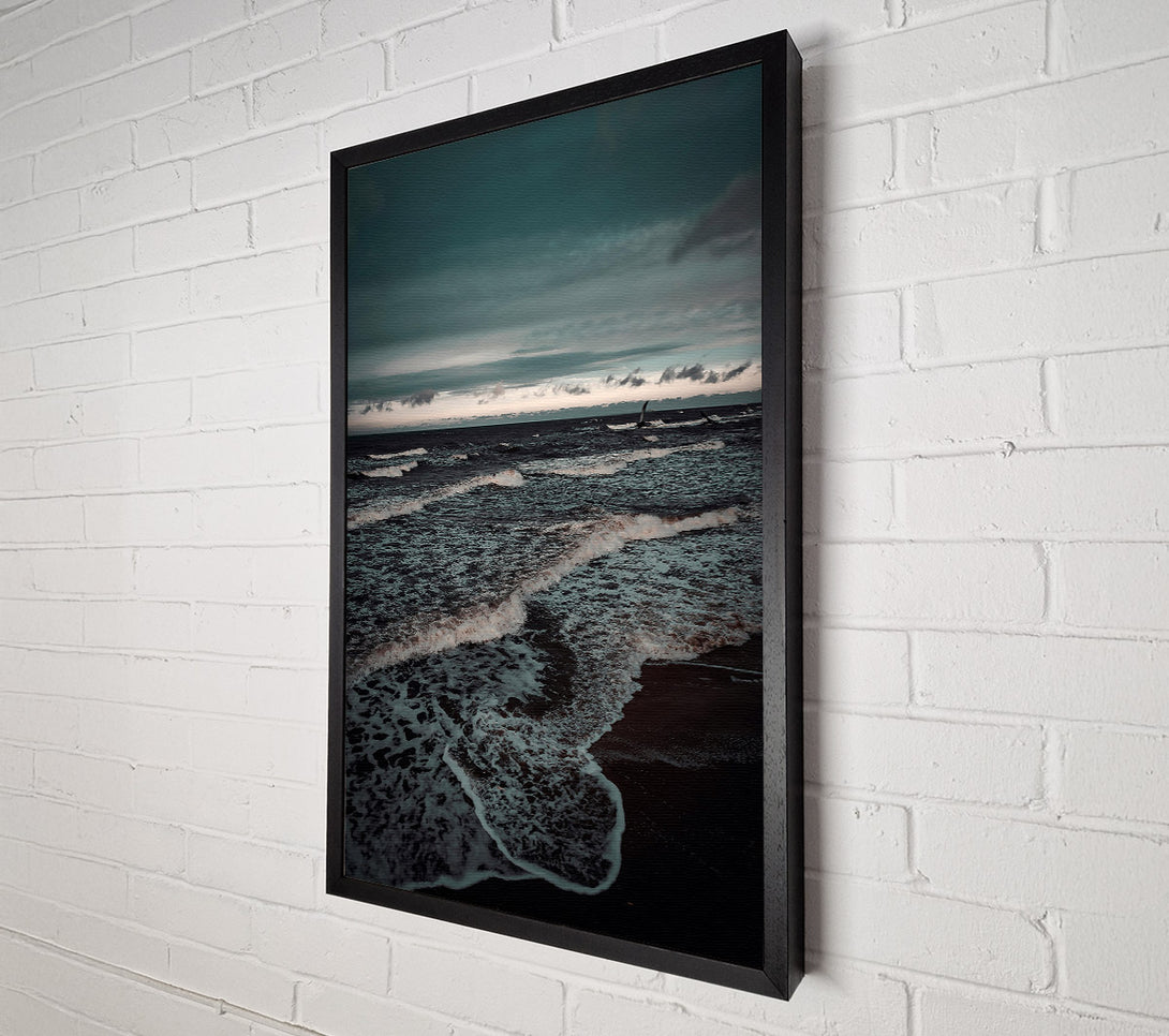  A Canvas Print of Azure Ocean'S Hush Canvas Art