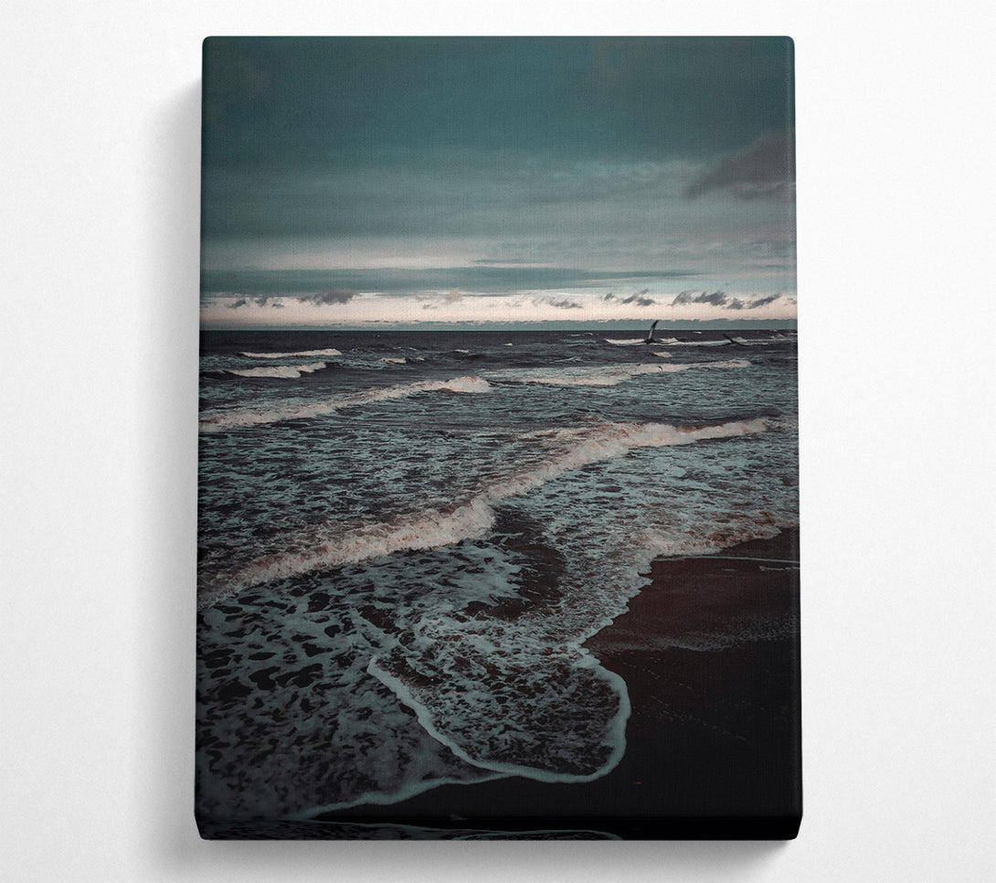  A Canvas Print of Azure Ocean'S Hush Canvas Art