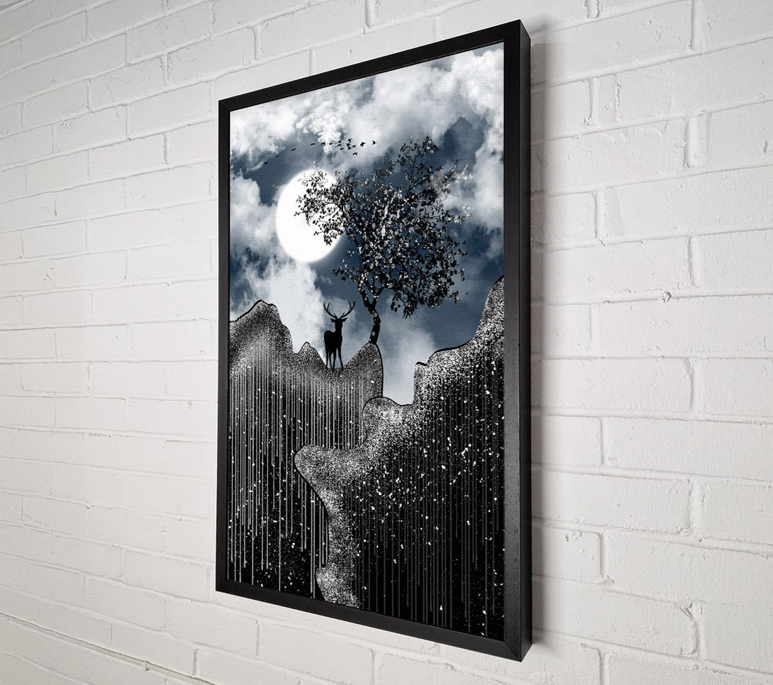  A Canvas Print of Glitte Deer Canvas Wall Art