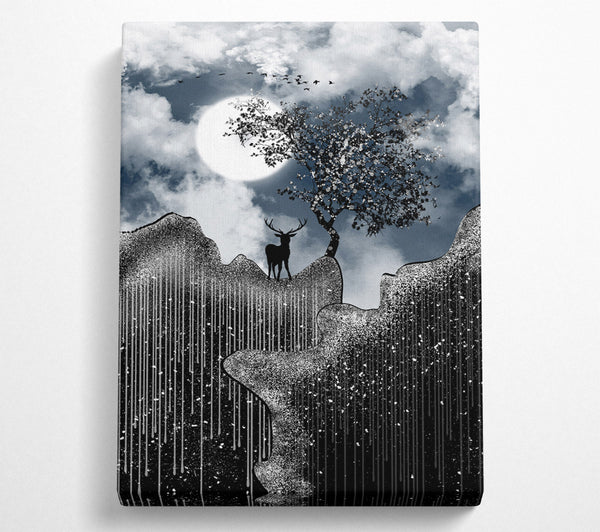  A Canvas Print of Glitte Deer Canvas Wall Art