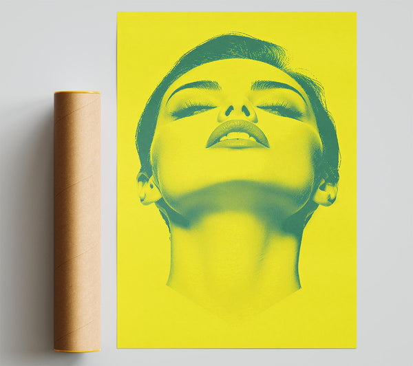 Yellow Dreamy Gaze Giclee Print