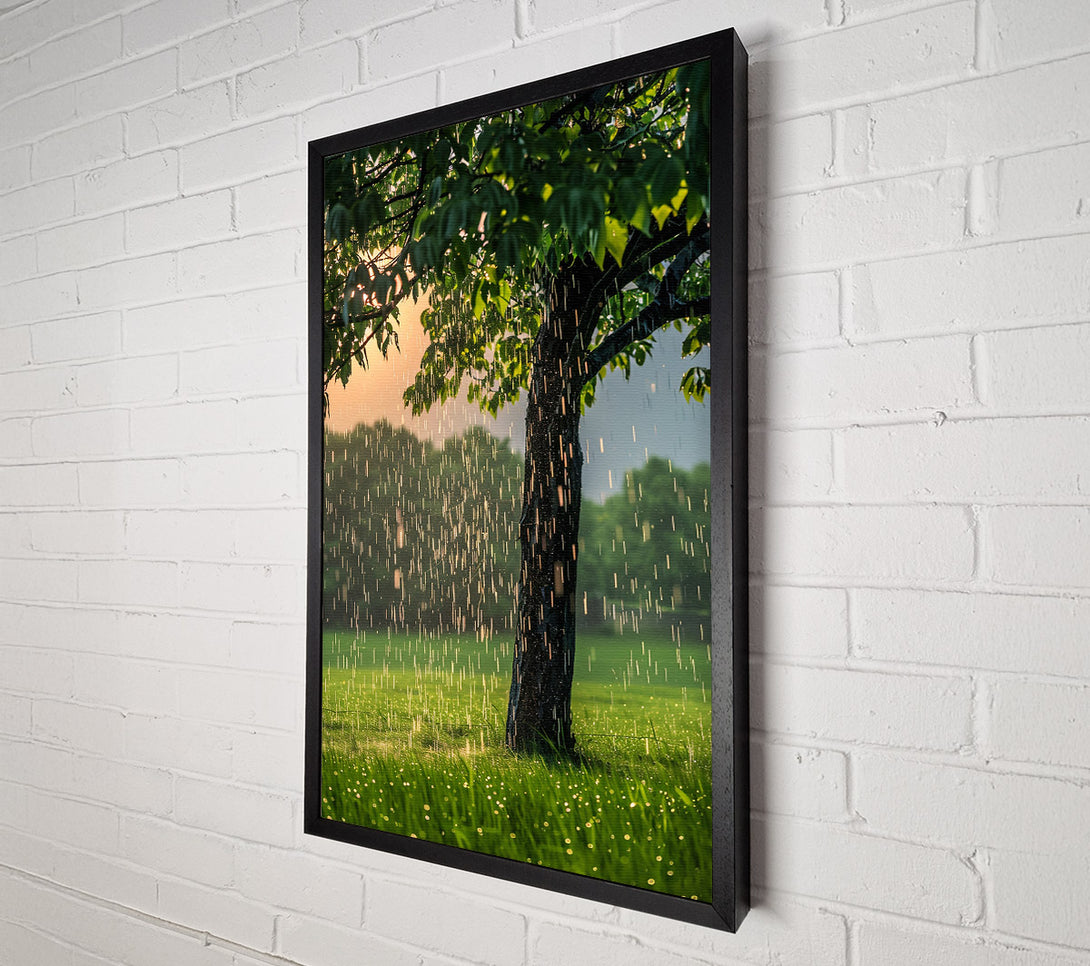  A Canvas Print of Golden Rain Shower Canvas Wall Art