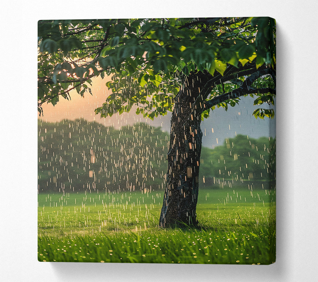  A Canvas Print of Golden Rain Shower Canvas Wall Art