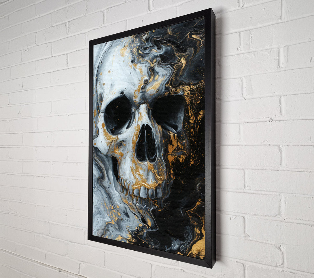  A Canvas Print of Glitter Skull Canvas Art