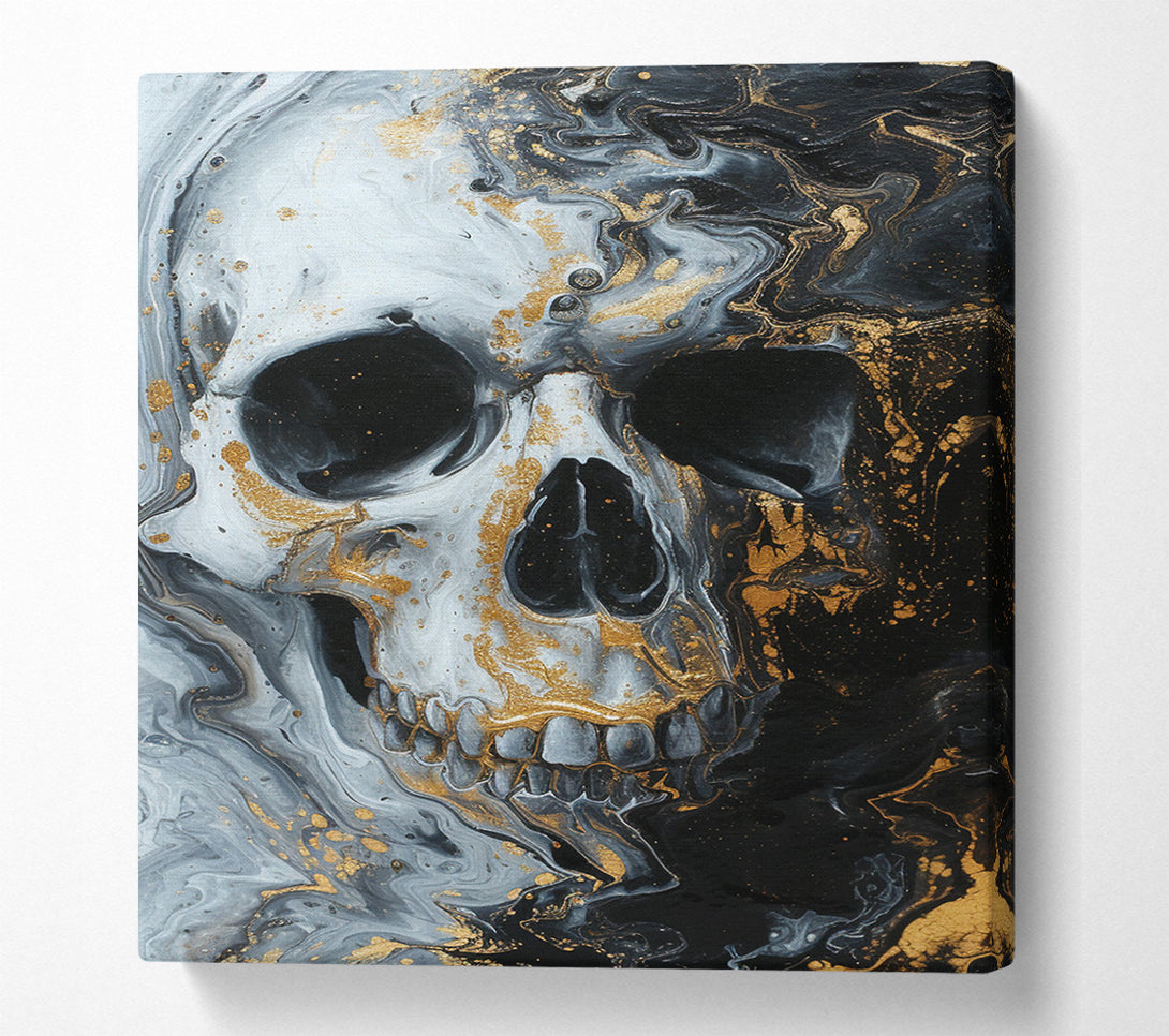  A Canvas Print of Glitter Skull Canvas Art