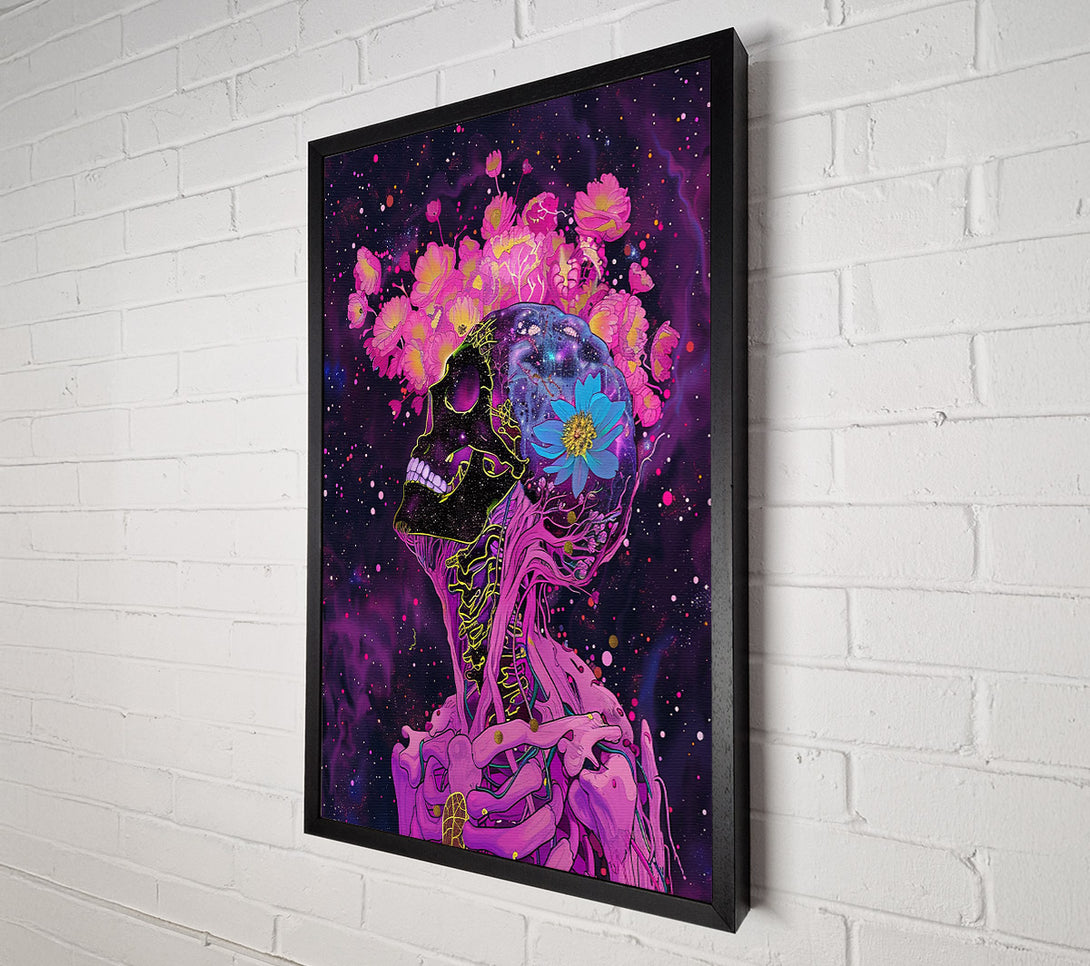  A Canvas Print of Pink Cosmic Bloom Canvas Wall Art