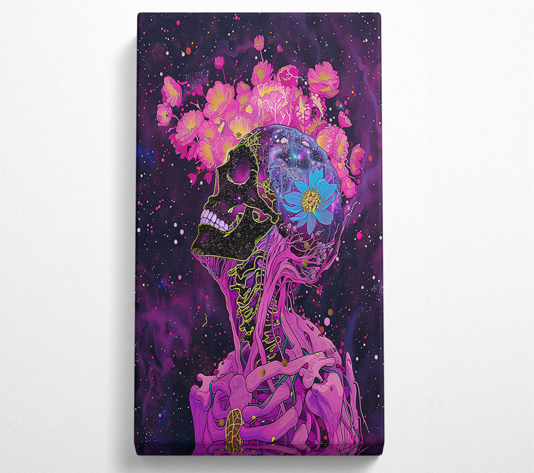  A Canvas Print of Pink Cosmic Bloom Canvas Wall Art