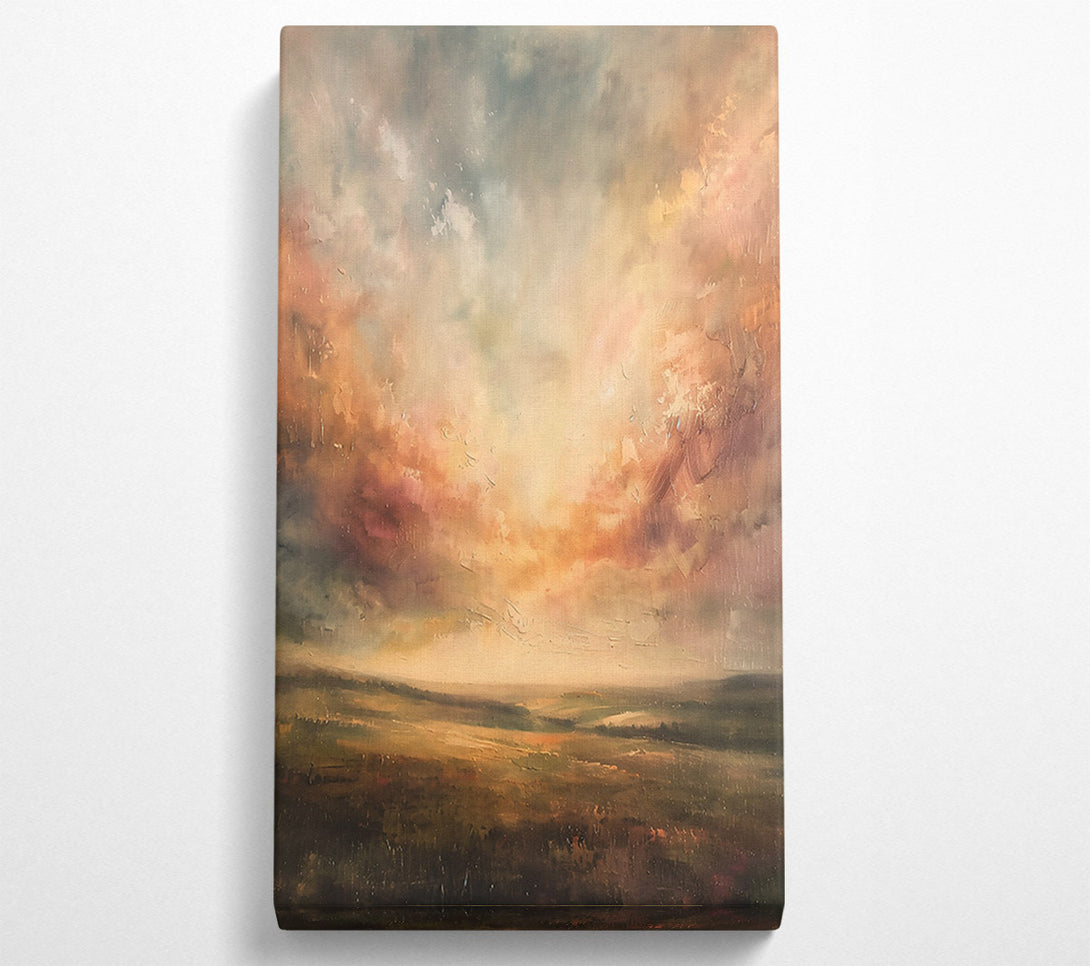  A Canvas Print of Golden Sunset Landscape Canvas Art