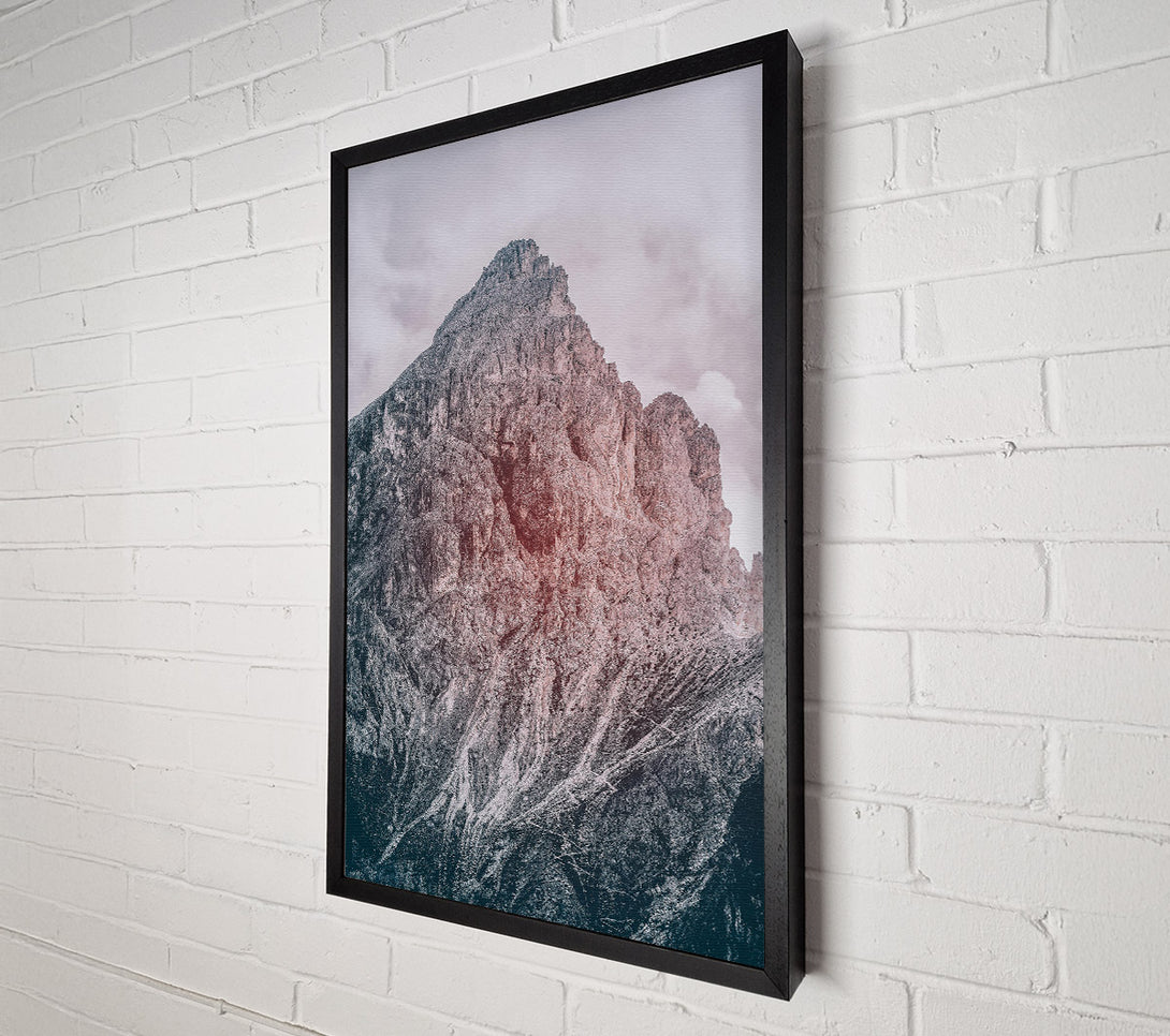  A Canvas Print of Crimson Mountain Peak Canvas Wall Art