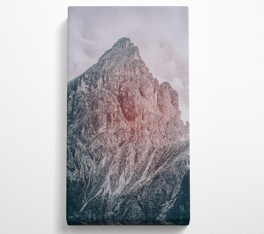  A Canvas Print of Crimson Mountain Peak Canvas Wall Art