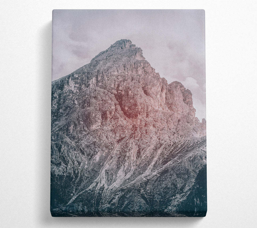  A Canvas Print of Crimson Mountain Peak Canvas Wall Art