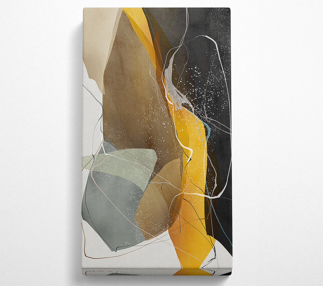  A Canvas Print of Gold And Black Canvas Wall Art
