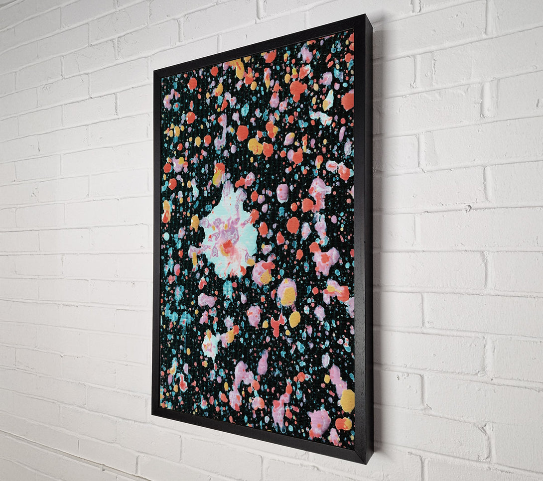  A Canvas Print of Orange Cosmic Burst Canvas Art
