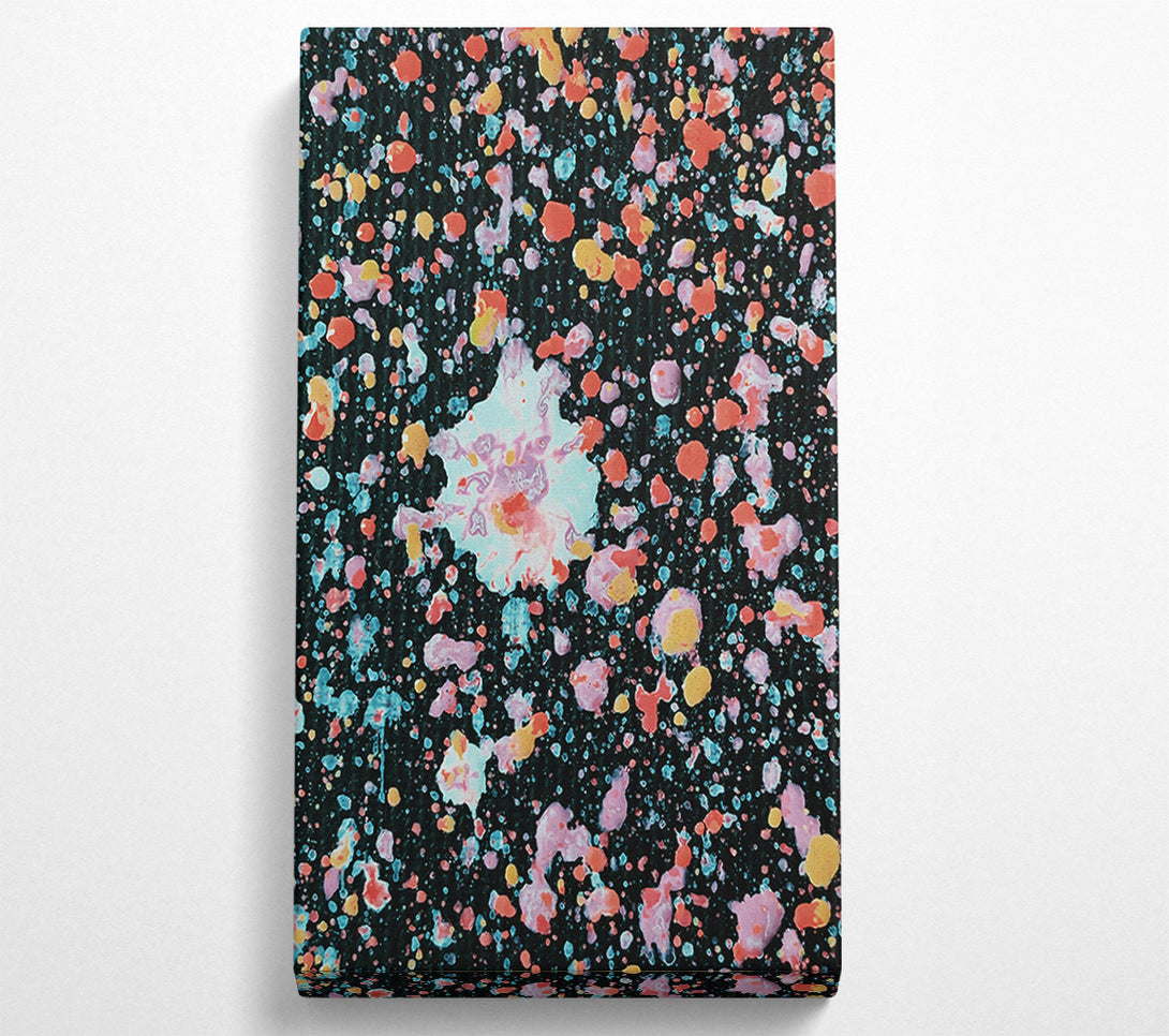  A Canvas Print of Orange Cosmic Burst Canvas Art