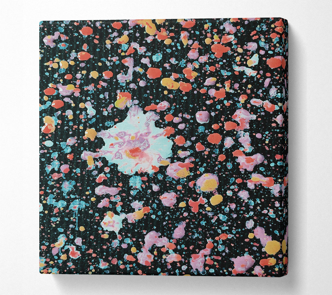  A Canvas Print of Orange Cosmic Burst Canvas Art