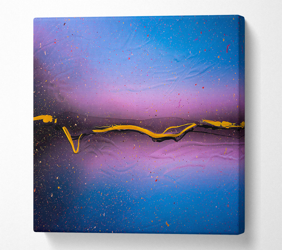  A Canvas Print of Golden Blue Horizon Canvas Wall Art