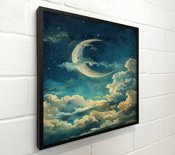 Azure Crescent Dreams