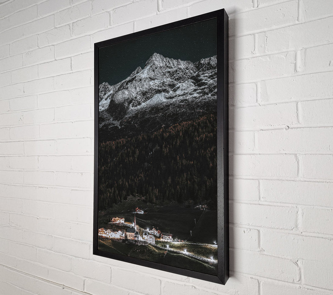  A Canvas Print of White Night Peaks Canvas Art