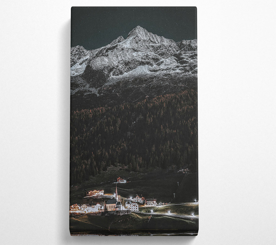  A Canvas Print of White Night Peaks Canvas Art