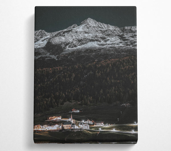  A Canvas Print of White Night Peaks Canvas Art