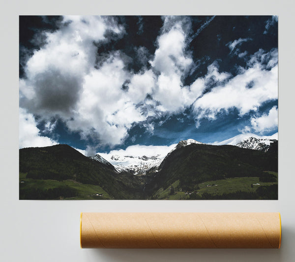 Azure Mountain Dreams Print