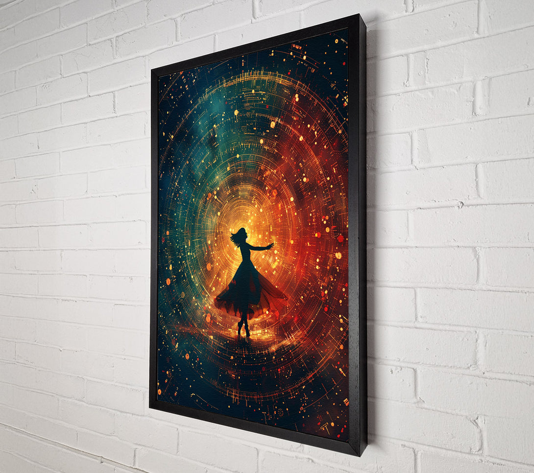  A Canvas Print of Golden Cosmic Dance Canvas Art