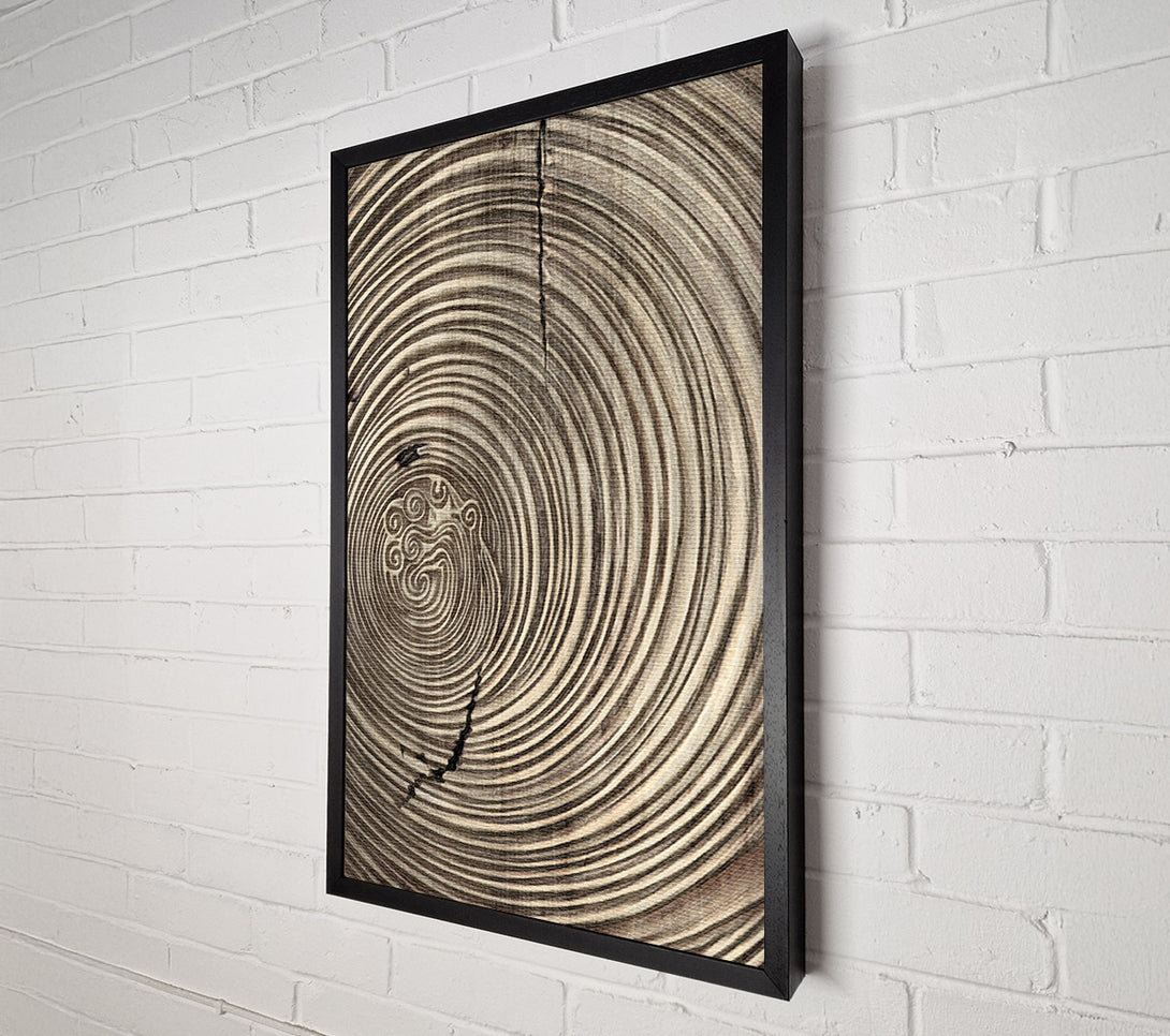  A Canvas Print of Gold And Brown Circles Canvas Wall Art
