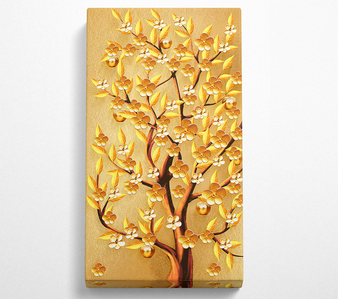  A Canvas Print of Gold Apple Tree Canvas Print