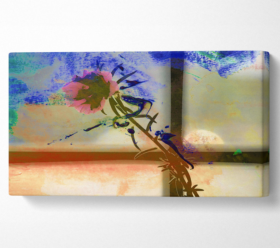  A Canvas Print of Blue Rose Window Canvas Wall Art