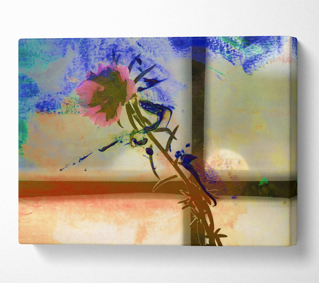  A Canvas Print of Blue Rose Window Canvas Wall Art