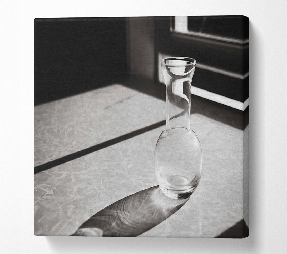  A Canvas Print of Clear Glass In Light Canvas Art