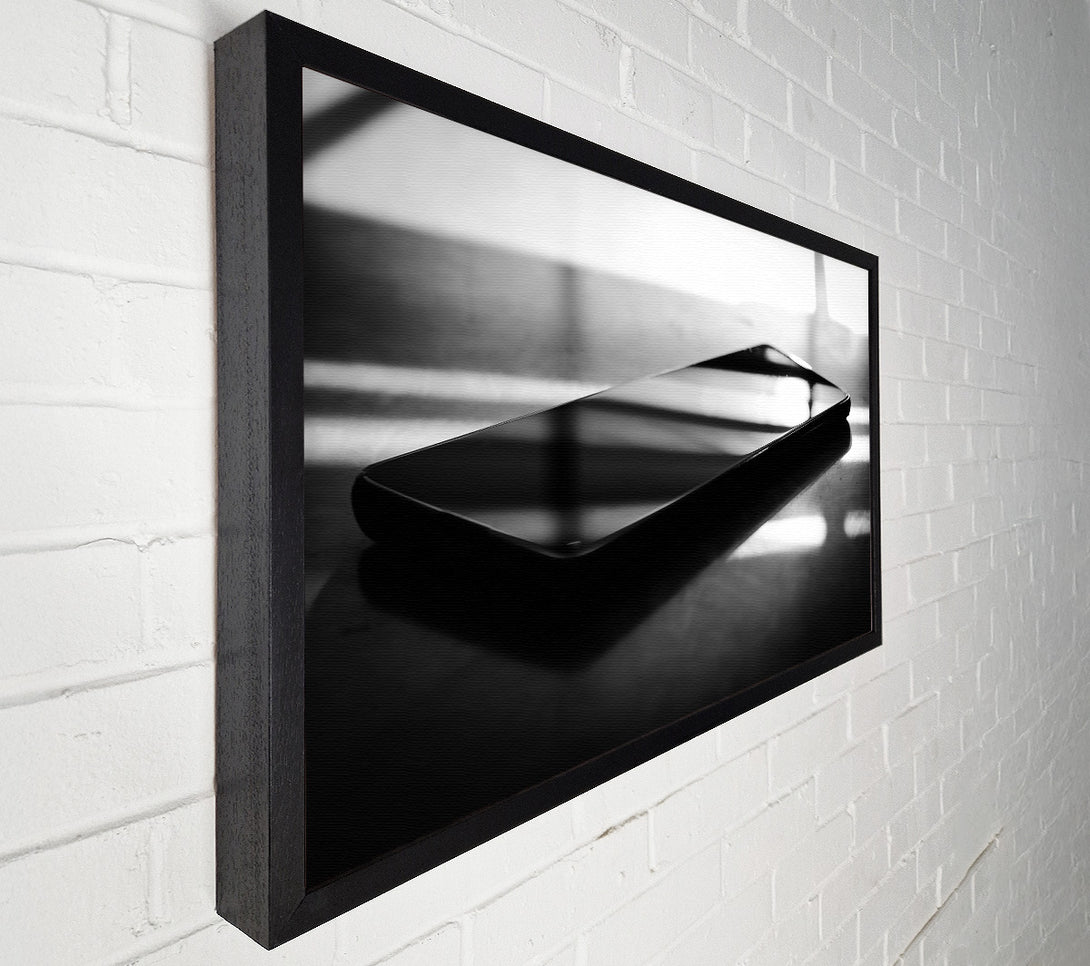  A Canvas Print of Black Phone Reflections Canvas Print